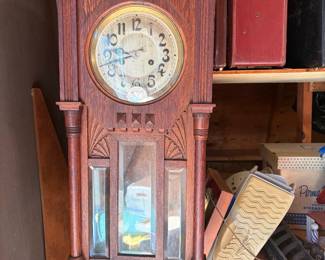Gustav Becker Oak Mantel Clock