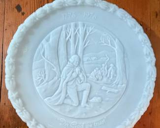 Fenton Bicentennial Commemorative Plate - "In God We Trust"