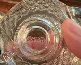 Avon Glass Turtle Candy Dish