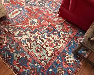 Antique Persian Heriz Rug