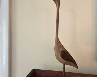 Wooden Beak Bird Figurine