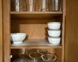 Assorted Glassware and Ceramic Bowls