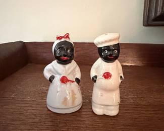 Black Americana Chef and Maid Salt and Pepper Shakers