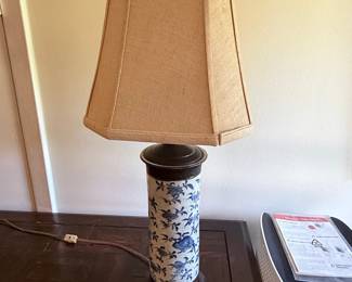 Blue and White Lamp