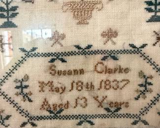 Susanna Clarke Sampler - "Look what is here"