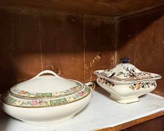 Royal Albert "Old Country Roses" Covered Vegetable Dish and Tureen