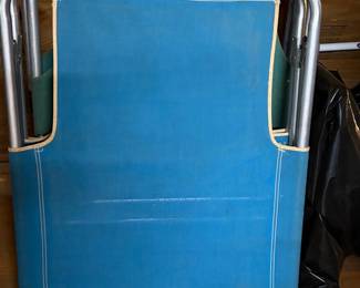 Vintage Aluminum Folding Beach Chair