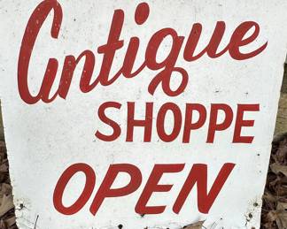 Antique Shoppe Open Sign
