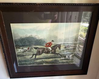 The Meet: Fox Hunting Scene Print After John Frederick Herring Sr.