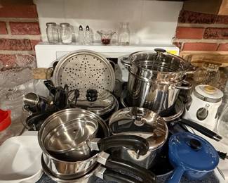 Saladmaster 19-Piece Stainless Steel Waterless Cookware Set with Steamer