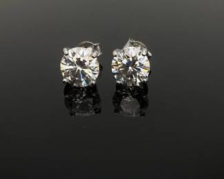 Sterling Silver Moissanite Earrings