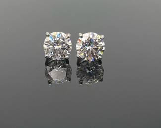 Sterling Silver Moissanite Earrings
