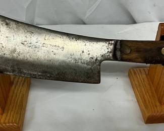 15in Steel Butcher Cleaver with Wooden Handle