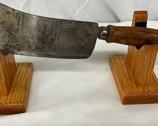 12in Standard Steel Cleaver with Wooden Handle