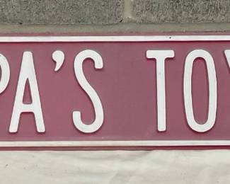 Grandpa’s Toy Shop’ Metal Sign, 36″