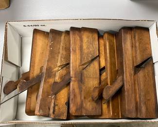 Wooden Carpenter’s Molding Planes with Iron Blades