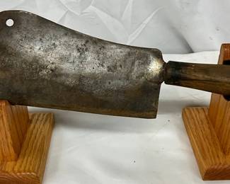 13-Inch Forged Steel Meat Cleaver with Wood Handle