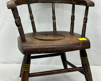 Wooden Kids Potty Chair with Spindle Backrest, 14in x 19in