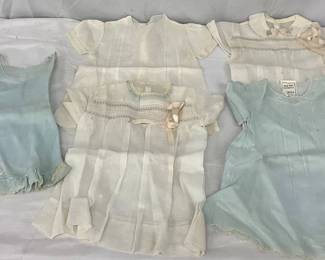 5 Early Little Girl Dresses in Sheer Fabrics with Embroidered Details