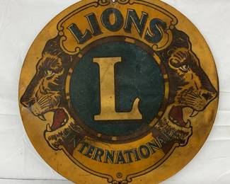 30-Inch Lions International Fiberglass Sign