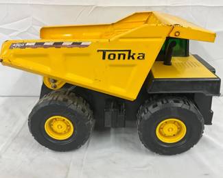 Tonka Yellow Steel Dump Truck, Approx. 14×10 Inches