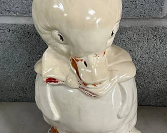 Ceramic Duck-Shaped Cookie Jar