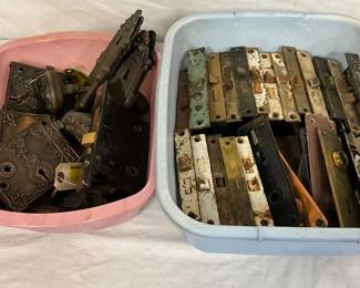 Antique and Vintage Door Lock Mechanisms and Plates
