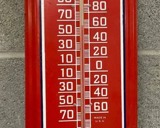 Pepsi-Cola Metal Thermometer, 8×27 Inches