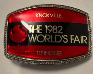 1982 Knoxville World's Fair Belt Buckle