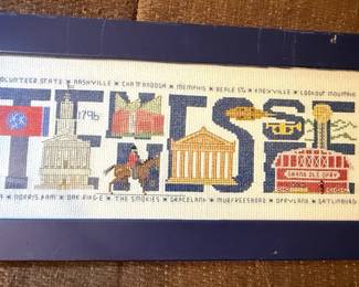 Tennessee Landmarks Cross-Stitch Art