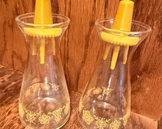 Vintage Federal Glass Hazel Atlas Flower Shakers