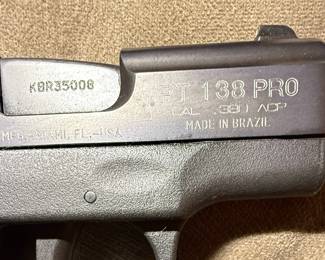 Taurus PT 138 Pro Millennium 380 ACP