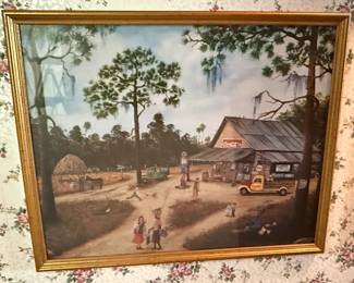 Kay Lamb Shannon "Coca-Cola Gas Station" Print