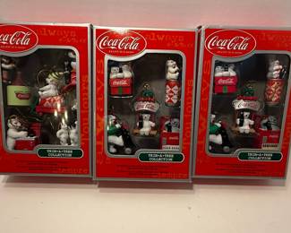 Coca-Cola Trim-A-Tree Collection Ornaments (Set of 3)