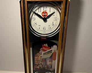 1994 Coca-Cola "Coca-Cola Corner" Wooden Wall Clock