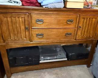 Oak Mission Style Sideboard