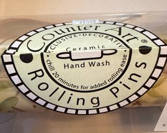 Decorative Rolling Pins Set with Farm & Floral Designs