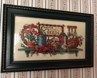 Choice Flower Seeds Cross Stitch by Barbara Mock