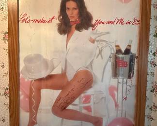TAB Soda Advertising Poster Signed by Susan