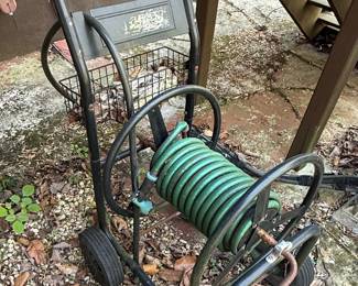 Garden Hose Reel Cart with Hose