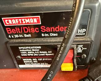 Craftsman Belt/Disc Sander