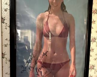 1981 Tab Cola "One Calorie, Beautiful" Poster Signed by Lisa Fredericks