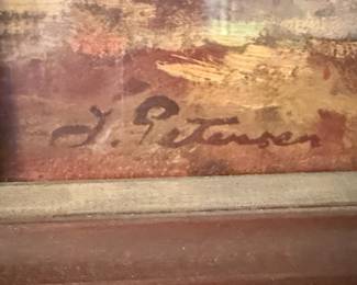 J. Petersen Landscape Painting