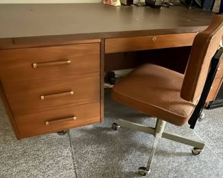 Mid-Century Modern Alma Desk Co. "Tanker" Desk