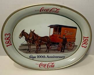 Kroger 100th Anniversary Coca-Cola Collector Tray