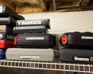 Assorted Power Tool & Firearm Cases