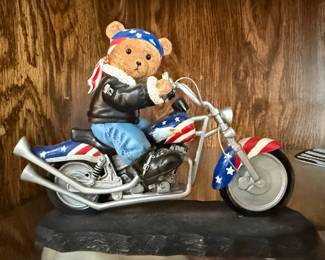 Faithful Fuzzies Bear To Be Wild Sculpture