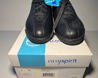 Easy Spirit AP1 Navy Leather Walking Shoes
