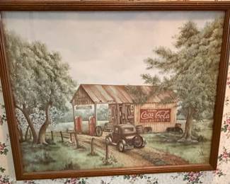 Kay Lamb Shannon "Coca-Cola Gas Station" Print