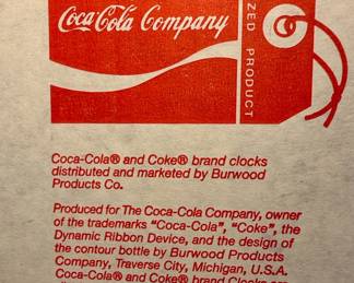 1994 Coca-Cola "Coca-Cola Corner" Wooden Wall Clock